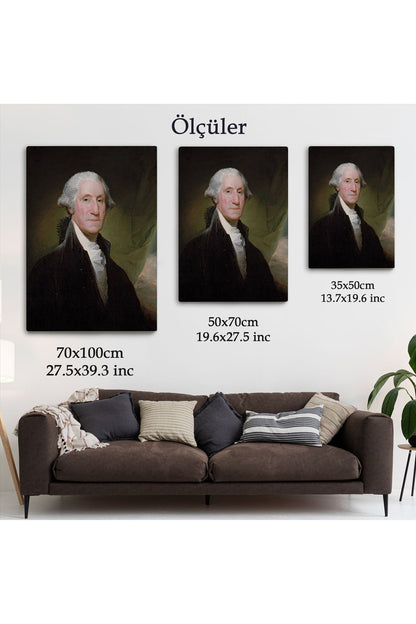 YB   Amerika Birleşik Devletleri Kurucusu George Washington Duvar Tablosu-6411