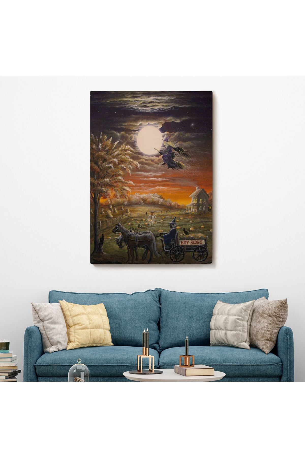 Cadılar Bayramı Helloven Dekoratif Duvar Tablosu -6251