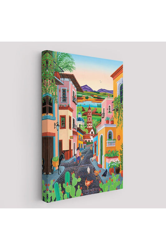 Ortacağ Meksika Köyü Duvar Tablosu-6344