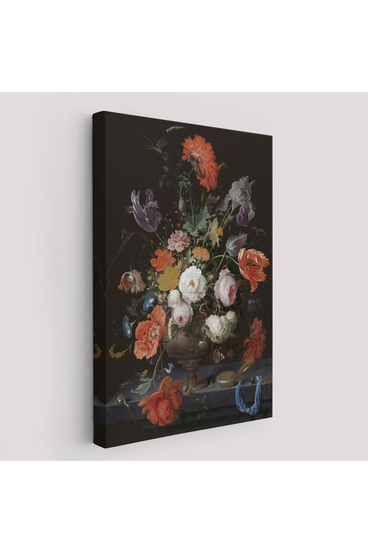Vazodaki Renkli Çiçekler Duvar Tablosu-5996