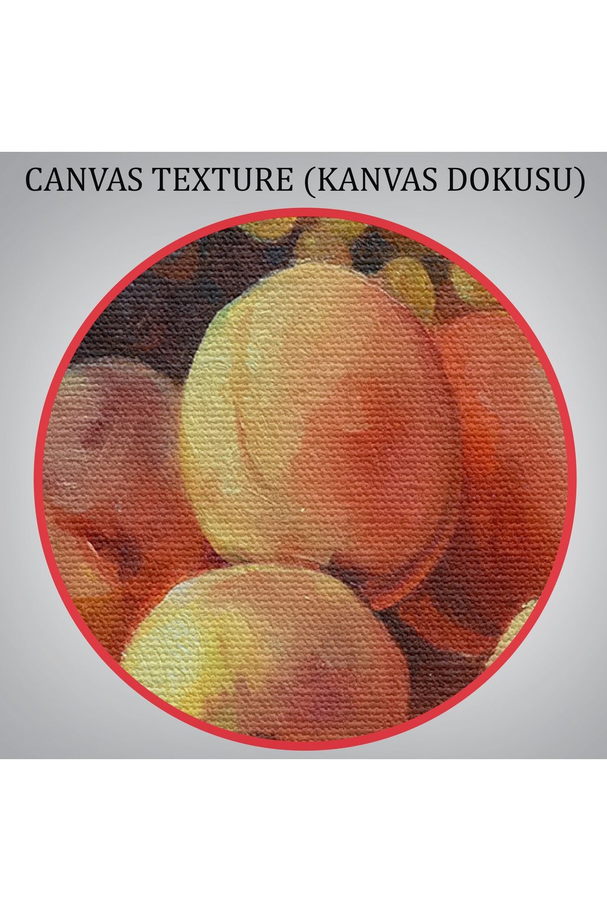 Masa Üstündaki Meyveler Yağlı Boya Görünümlü Tablo-1233