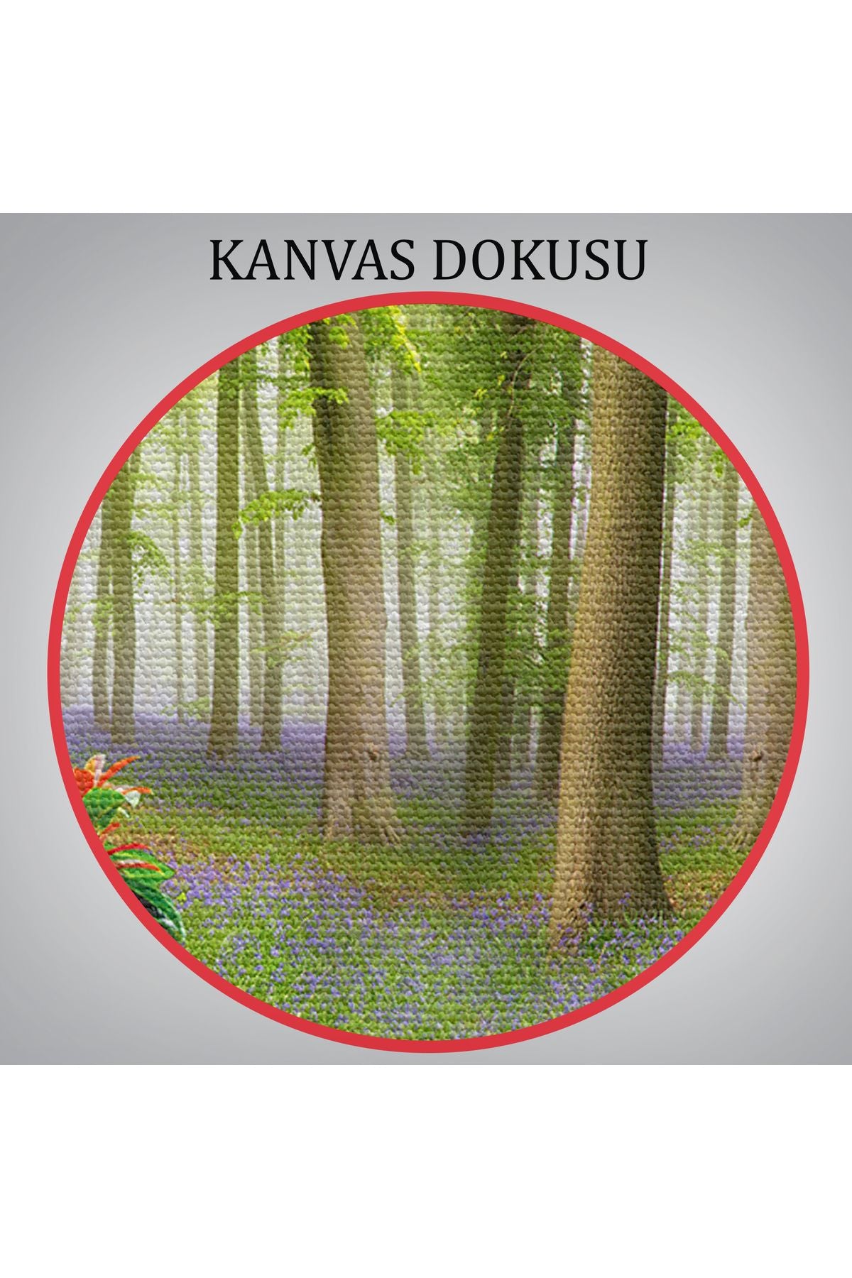 Ormandaki Hayvanlar Dekoratif Kanvas Duvar Tablosu-3713