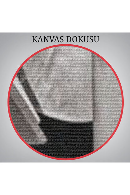 Orta Parmak İşareti Yapan Rahibe Dekoratif Duvar Tablosu-6126