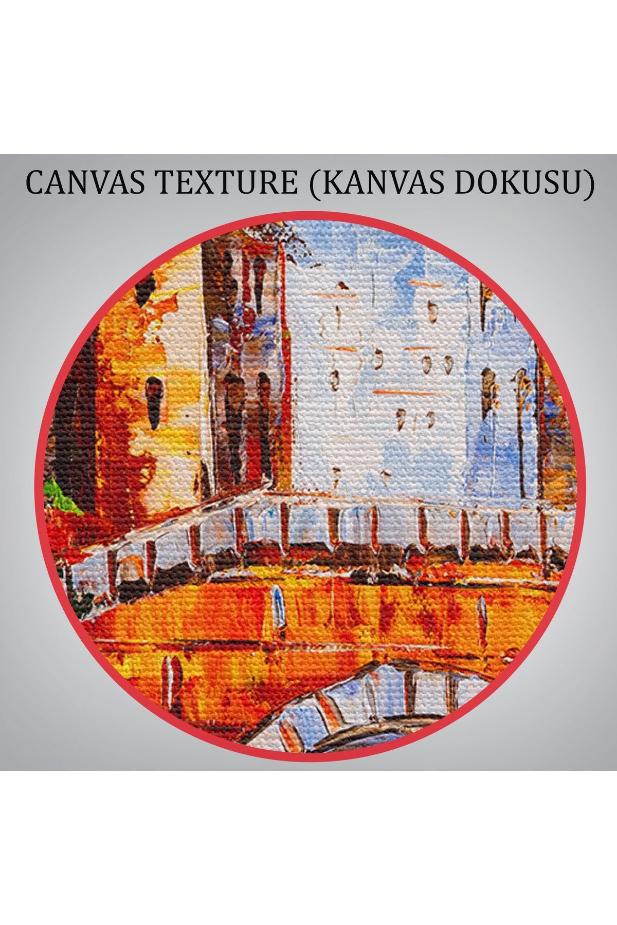 Venedik İtalya Yağlı Boya Görünümlü Tablo-1201