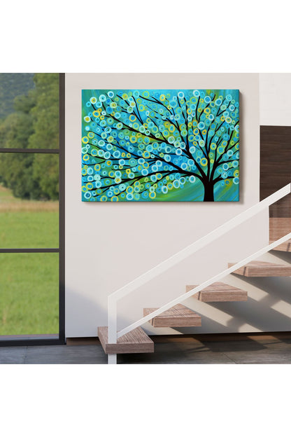 Sürreal Ağaçtaki Renkler Senfonisi Tablosu-6628