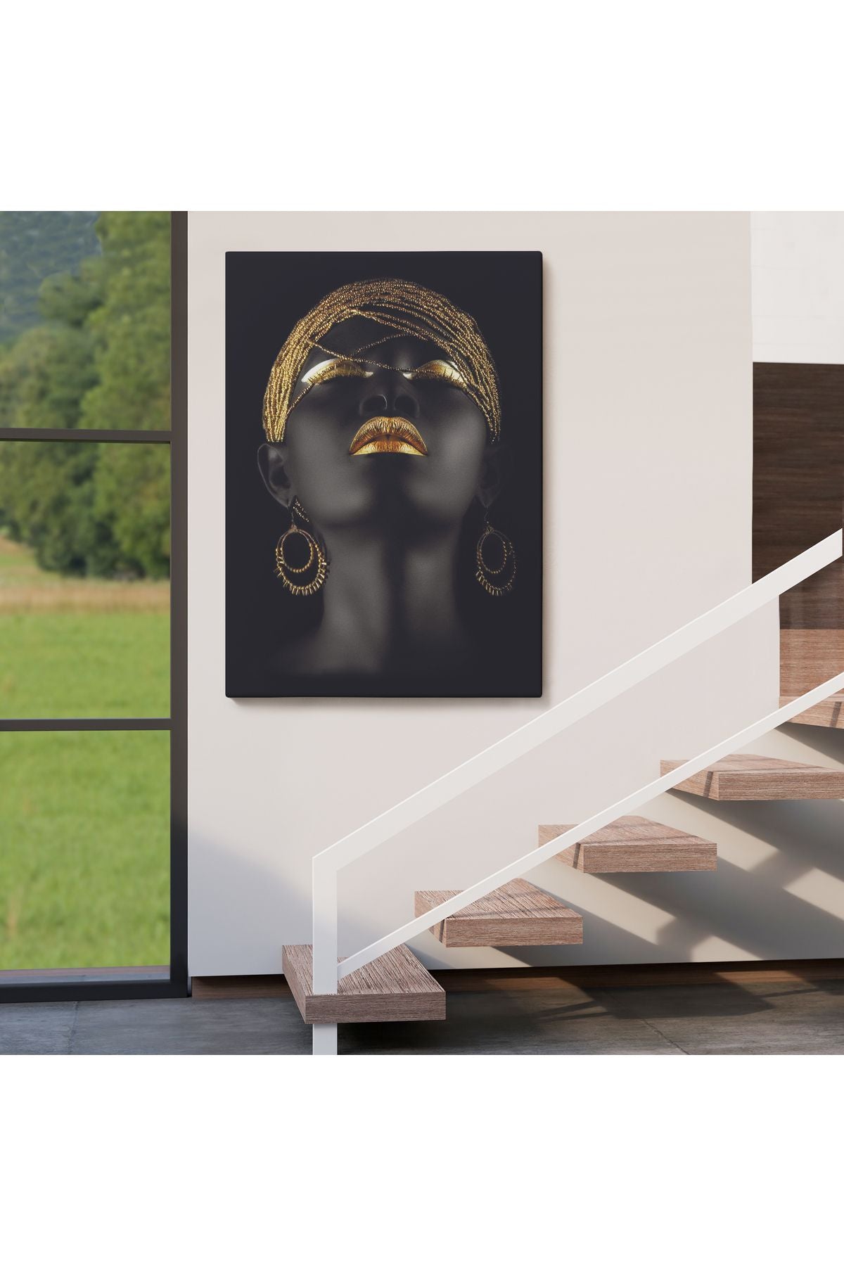 Kadın Yaylera Dekoratif Kanvas Tablo-4975