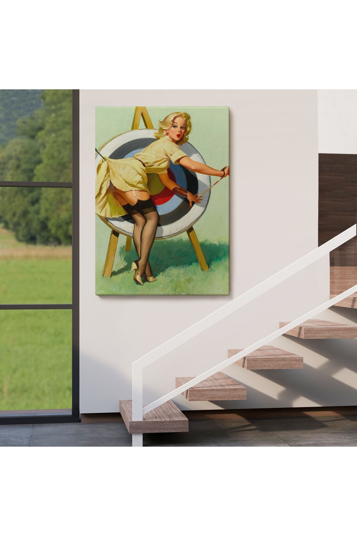 Tshp seri001 Sexi Okçu Kadın Dekoratif Duvar Tablosu-6433