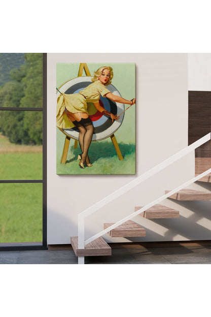 Tshp seri001 Sexi Okçu Kadın Dekoratif Duvar Tablosu-6433