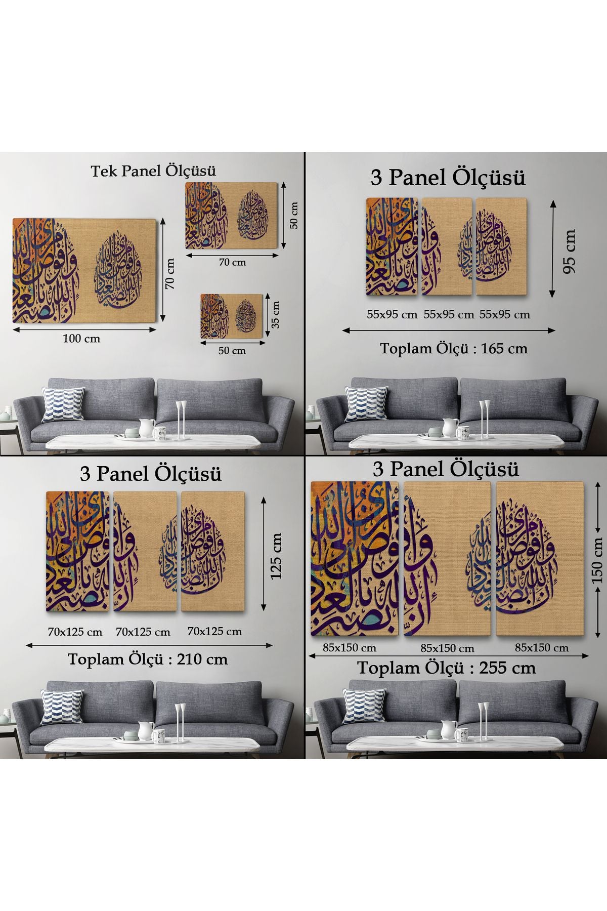 Ben İşimi Allah’a Havale Ediyorum.Allah, Kullarını Hakkıyla Görendir,Tablo-3355