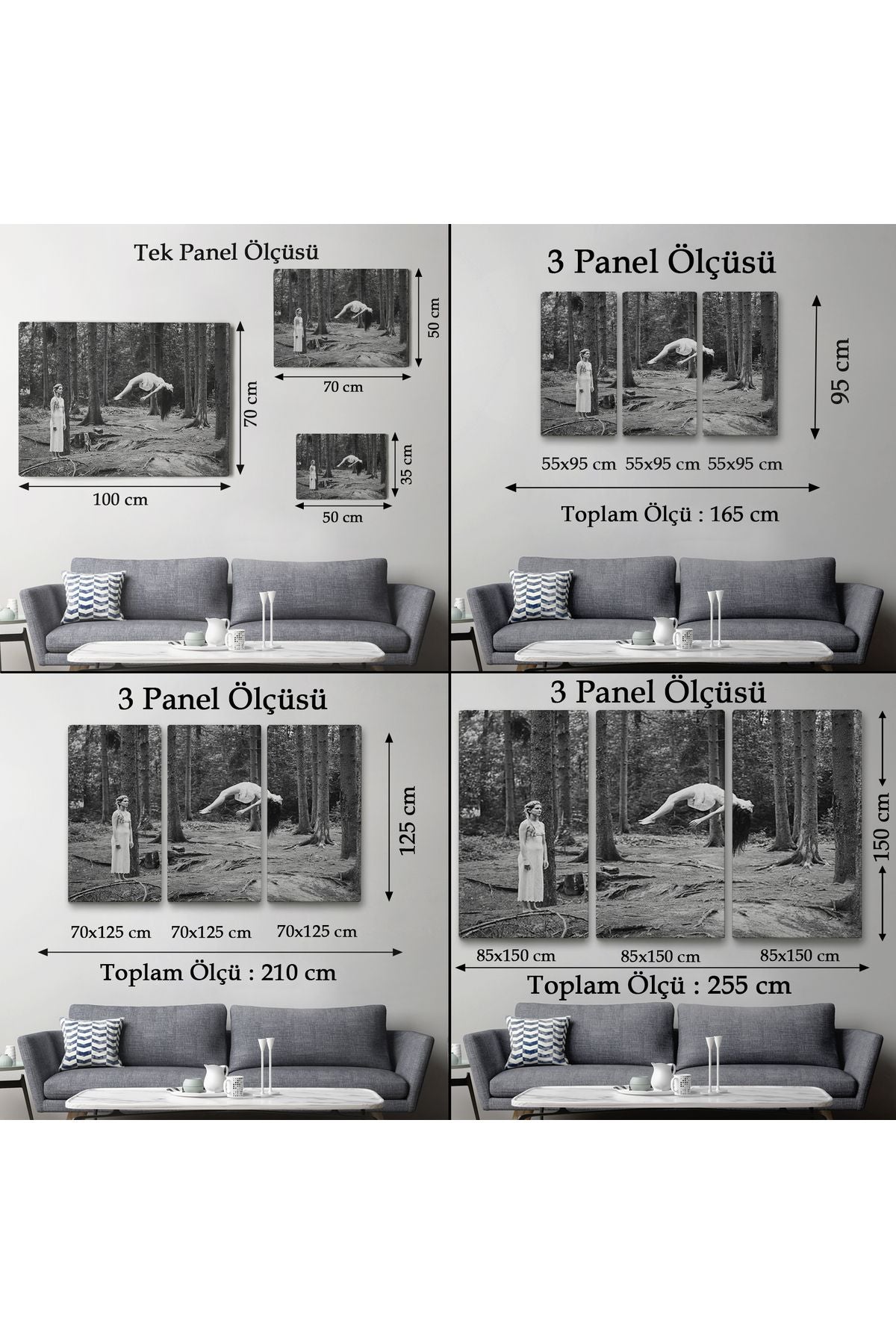 Yerden Yükselen Büyücü Kadın Tablosu-6575