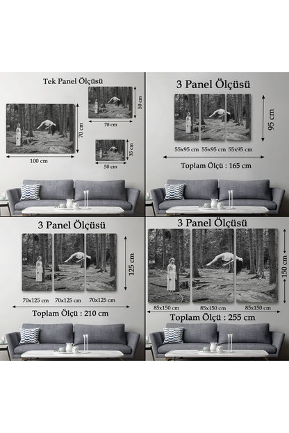 Yerden Yükselen Büyücü Kadın Tablosu-6575