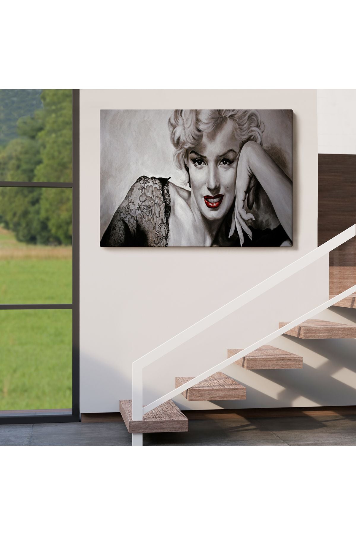 Dekoratif Duvar Tablosu-Marilyn Monroe ve Güzelliği Kanvas Tablo 6610