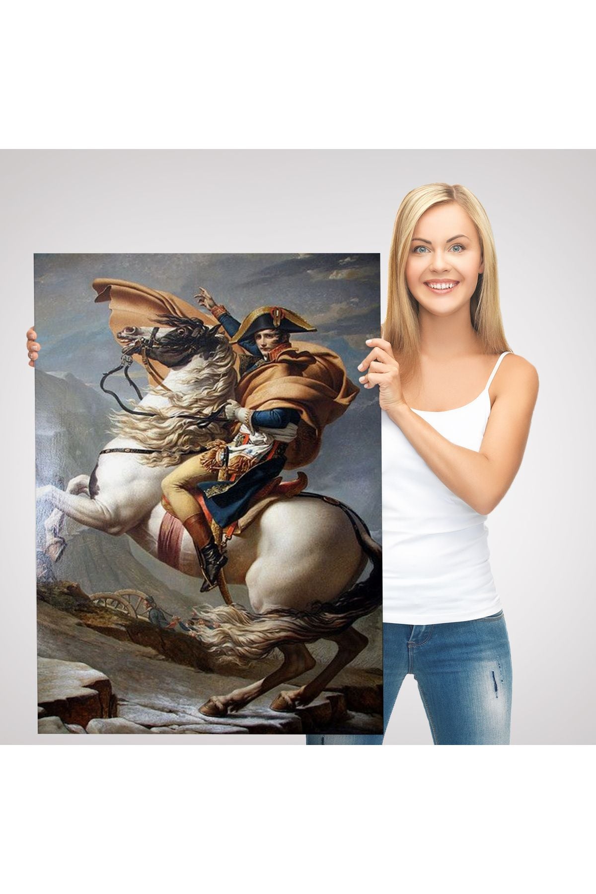 Bonaparte Franchissant le Grand-Saint-Bernard Tablosu-6296