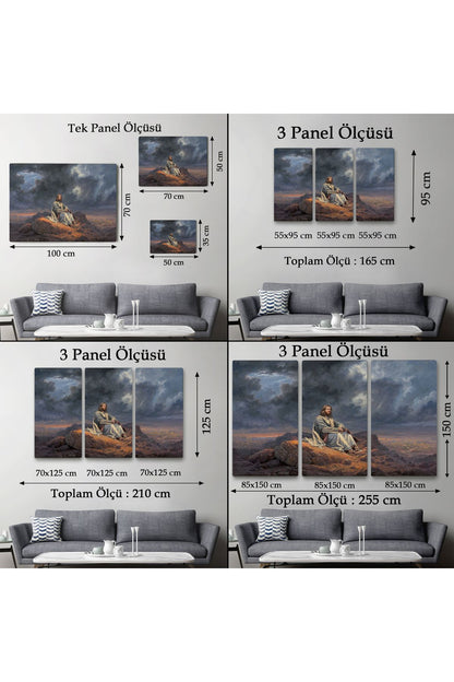 SZ KVS1-Dekoratif Duvar Tablosu-İsa Mesih Jesus Christ Kanvas Tablo 6540