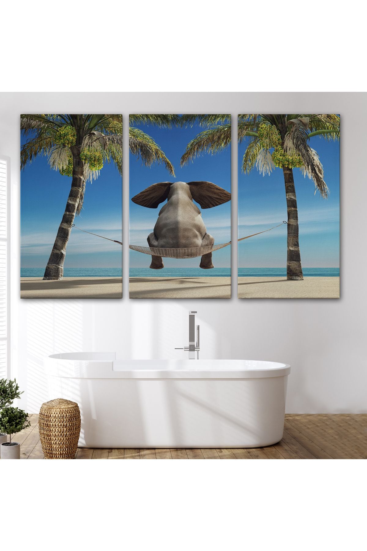 Kanvas Tablo, Duvar Dekoru, Fil, Hayvan Temalı 1141 BUNGKNV