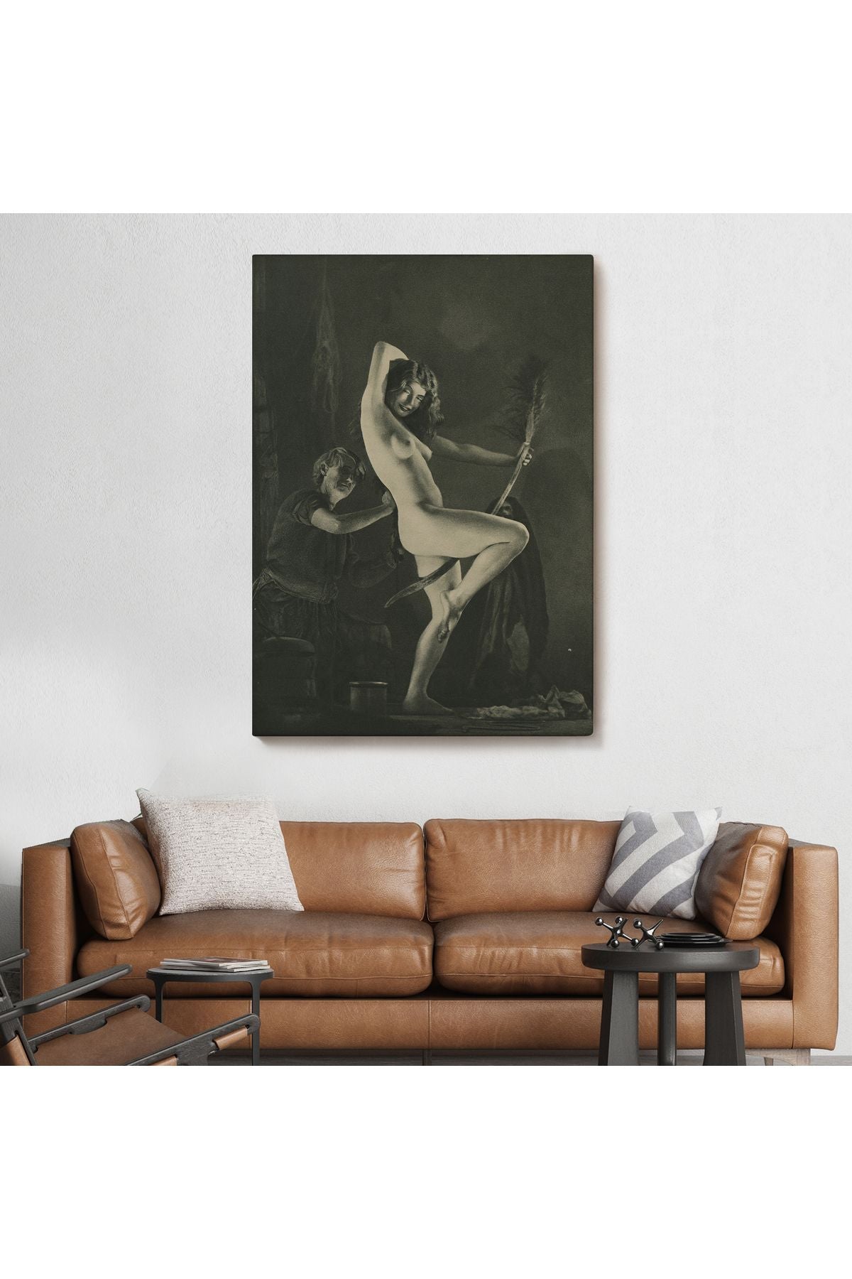 DB HG William Mortensen Lamour 1934, Amerikan Grotesk Tuval Kanvas Tablo-5283