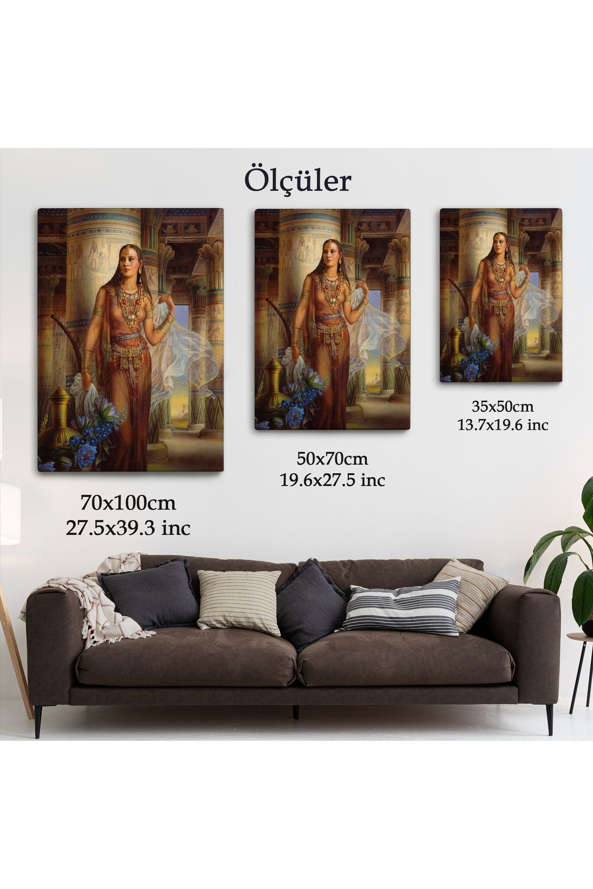 Kinuko Yamabe Craft Mısırlı Kadın Çalışması Kanvas Tablo-6047