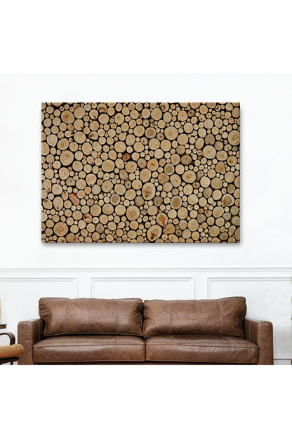Odun Kütükler Kanvas Tablo-5077