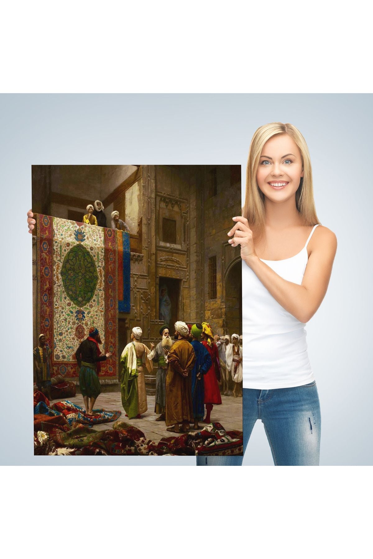 Osman Hamdi Bey'in Halı Tüccarı İsimli Eseri Kanvas Tablo-5123