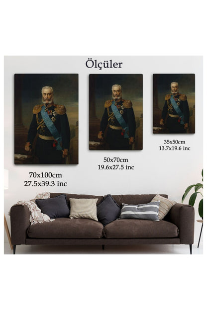 Kanvas, Duvar Tablosu, Dekoratif, Alexander Vladimirovich Rus İmparatorluk Generali 6359 EGKNV