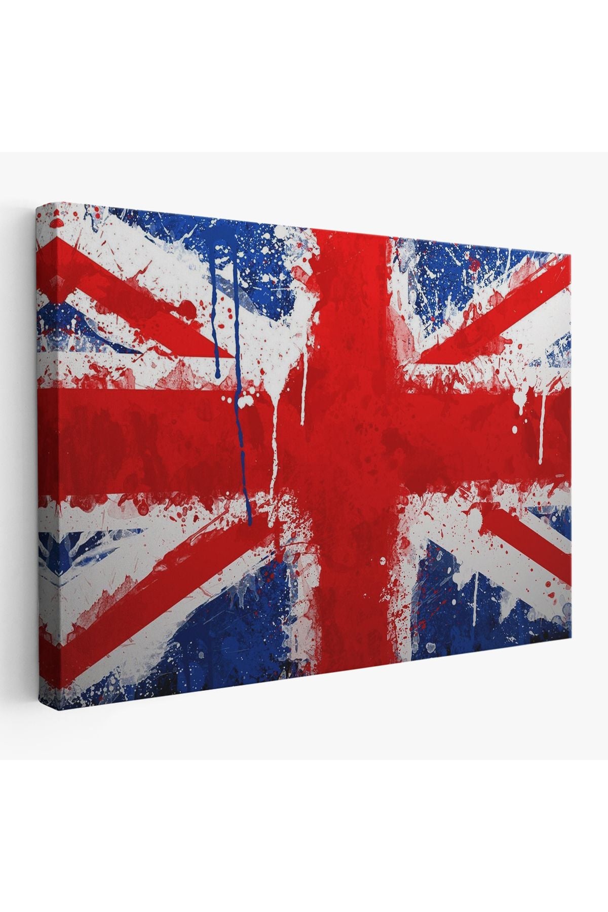 İngiltere Bayrağı Duvar Sanatı Kanvas Tablo, Ev ve Ofis Dekoru-5401