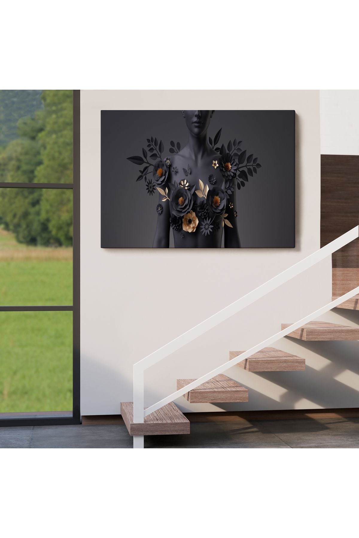 Dekoratif Kadın Büstü Duvar Tablosu-3558