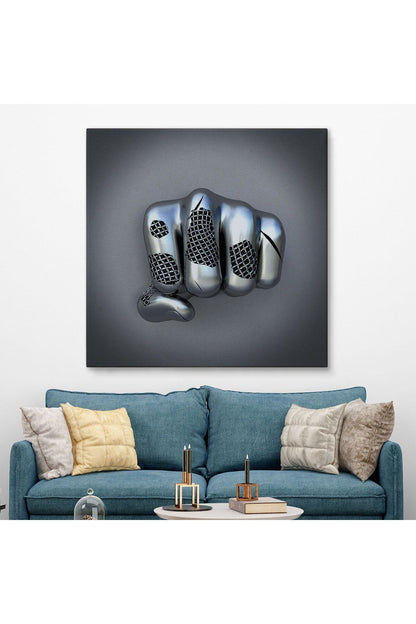Metalik 3D Efektli Modern Kanvas Tablo-5361