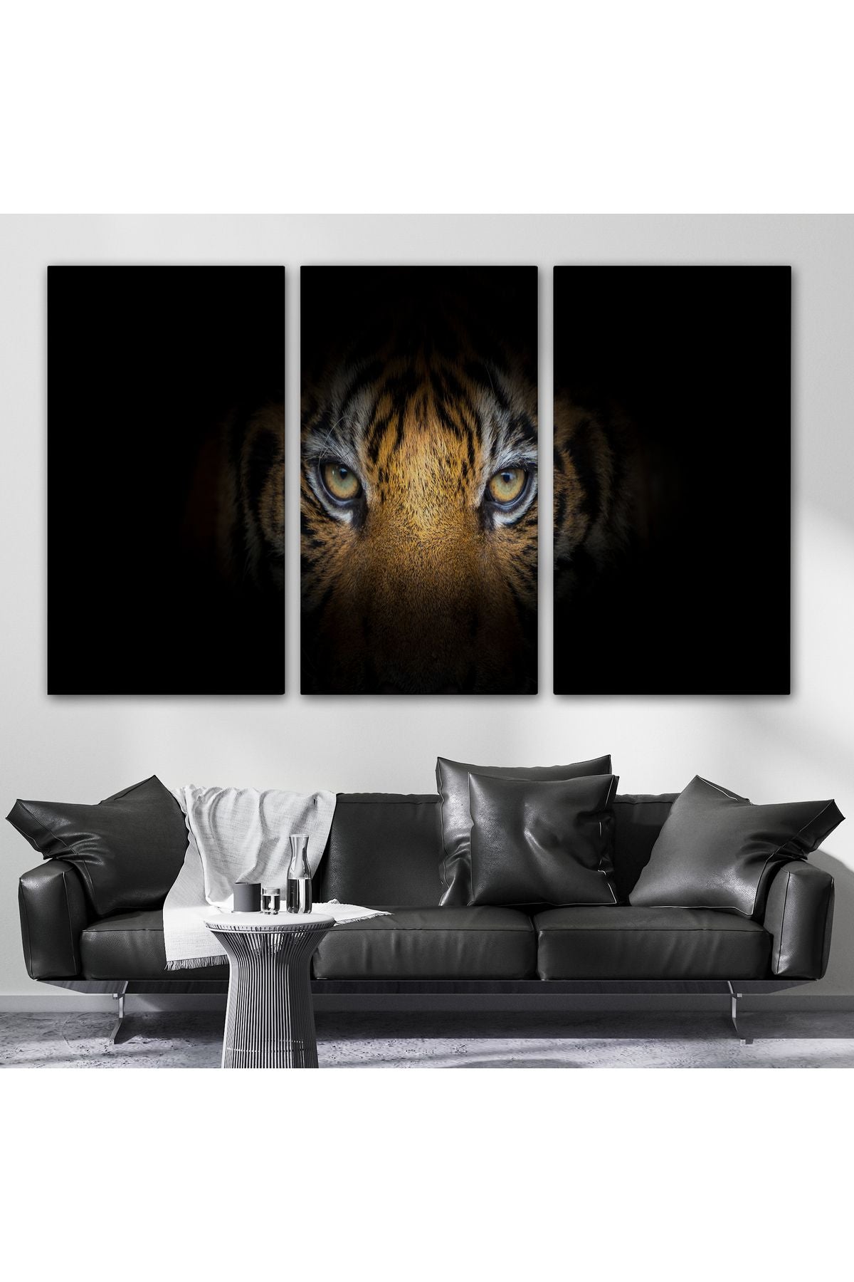 DB Kaplan Gözleri Dekoratif Kanvas Tablo 1161