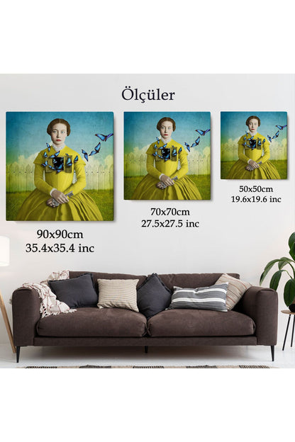 Ruhların Uçmasına İzin Ver, Gerçeküstü Sanat Kanvas Tablo-5853