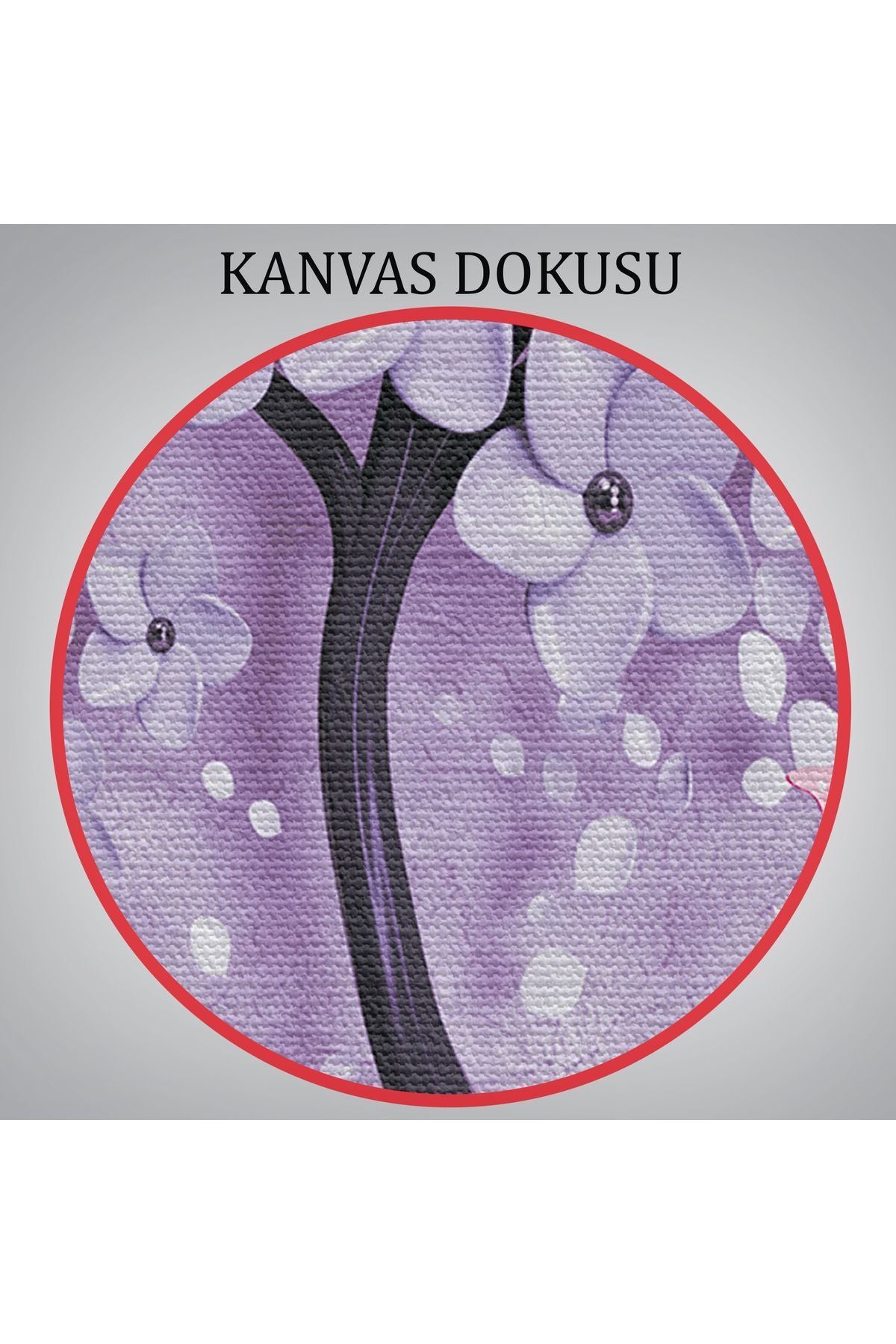 Mavi İnci Çiçekler ve Kelebekler Dekoratif Kanvas Duvar Tablosu-3738