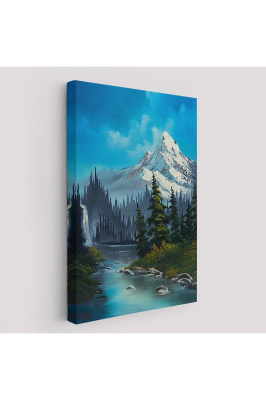 Rusya Dağ ve Akarsu Manzaralı Dekoratif Duvar Tablosu-6115