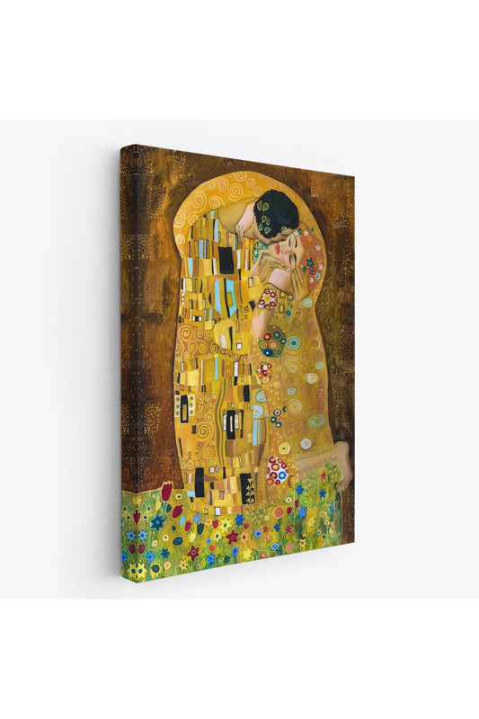 Gustav Klimt'in The Kiss İsimli Eseri Kanvas Tablo-5128