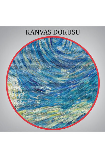 Özel Tasarım, Dekortif  BaskıVincent Van Gogh, Yıldızlı Gece Kanvas Tablosu-5165