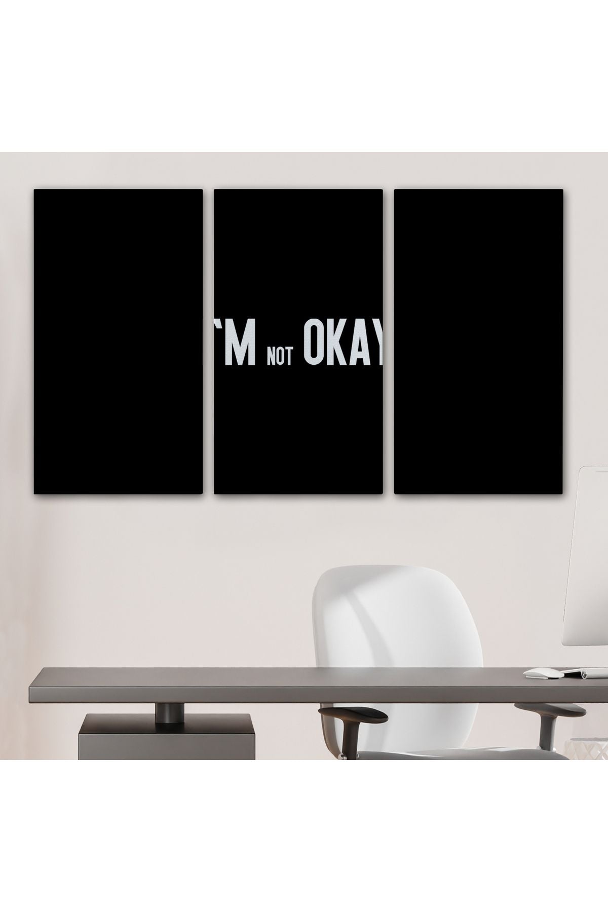 Ben İyi Değilim Kanvas Tablo, Aykırı Duvar Sanatı, Tablo-5371