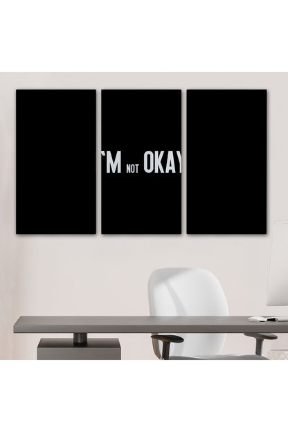 Ben İyi Değilim Kanvas Tablo, Aykırı Duvar Sanatı, Tablo-5371