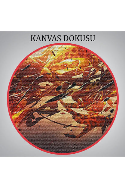 Altın Renkli Koşan Çita Kanvas Tablo, Hayvan Duvar Sanatı, Büyük Kanvas Tablo-5380