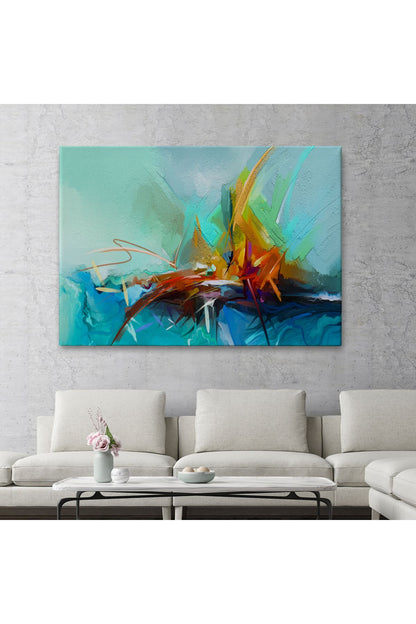 Çağdaş Sanat Soyut Yağlıboya Görünüm Dekoratif Tablo-3614