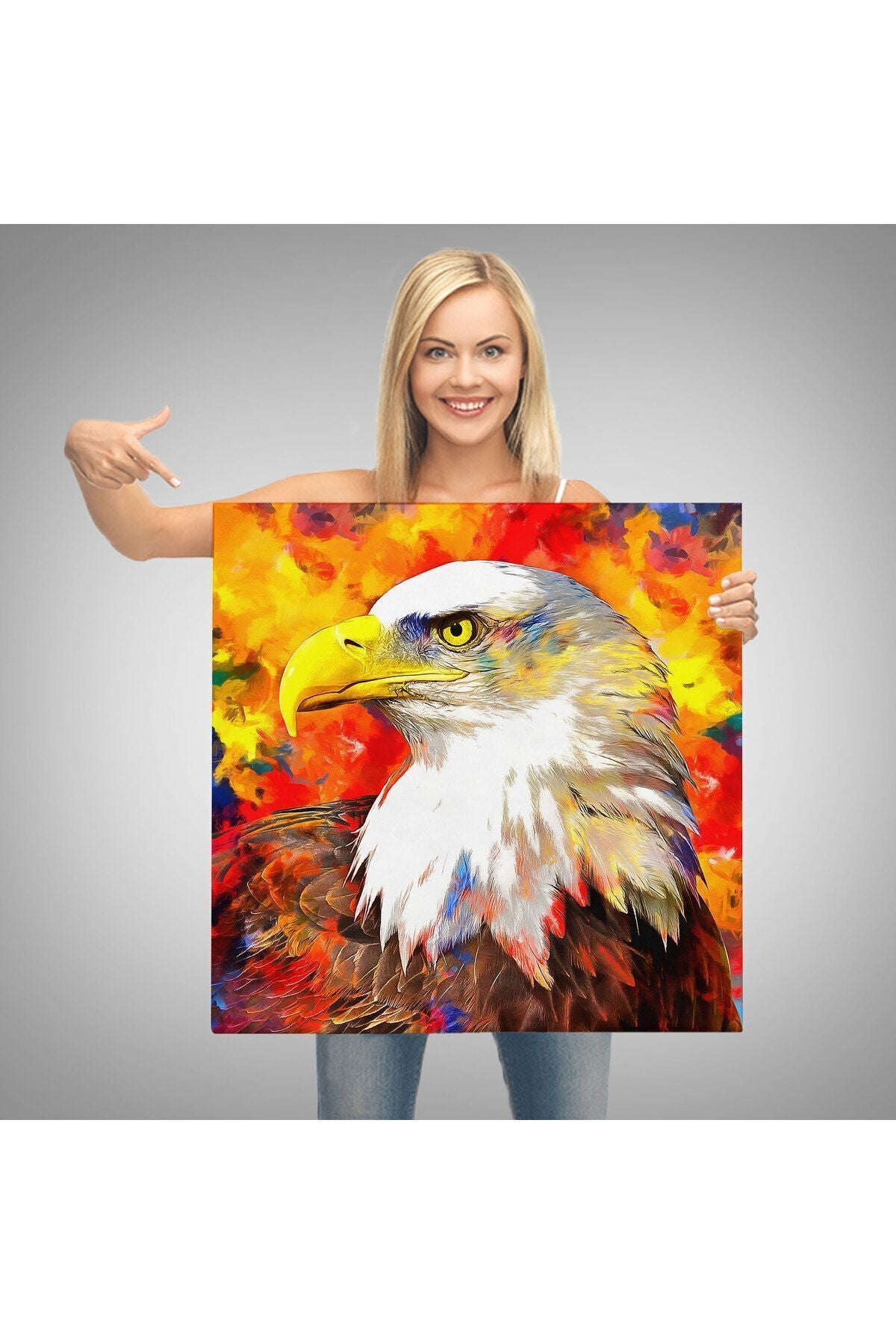 Yağlı Boya Kartal Kanvas Tablo-5909