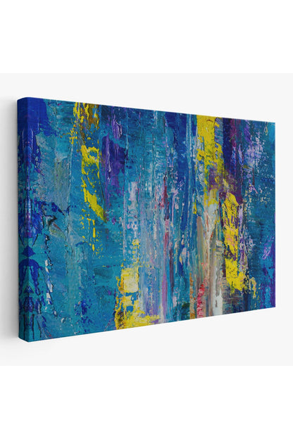 Soyut Yağlıboya Görünüm Dekoratif Kanvas Duvar Tablosu-3717