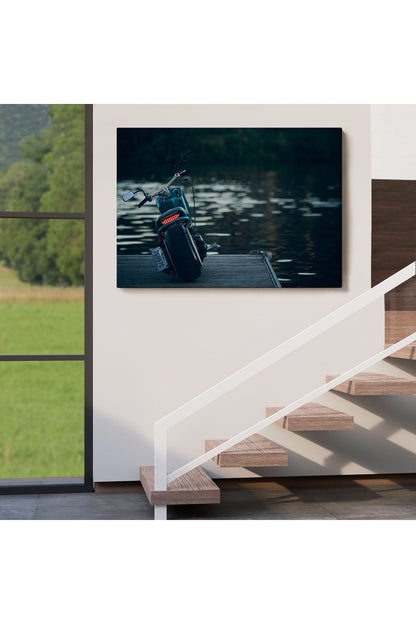 Motosiklet Kanvas Tablo, Büyük Kanvas Tablo, Motosiklet Sürücüleri İçin Bir Hediye-5379
