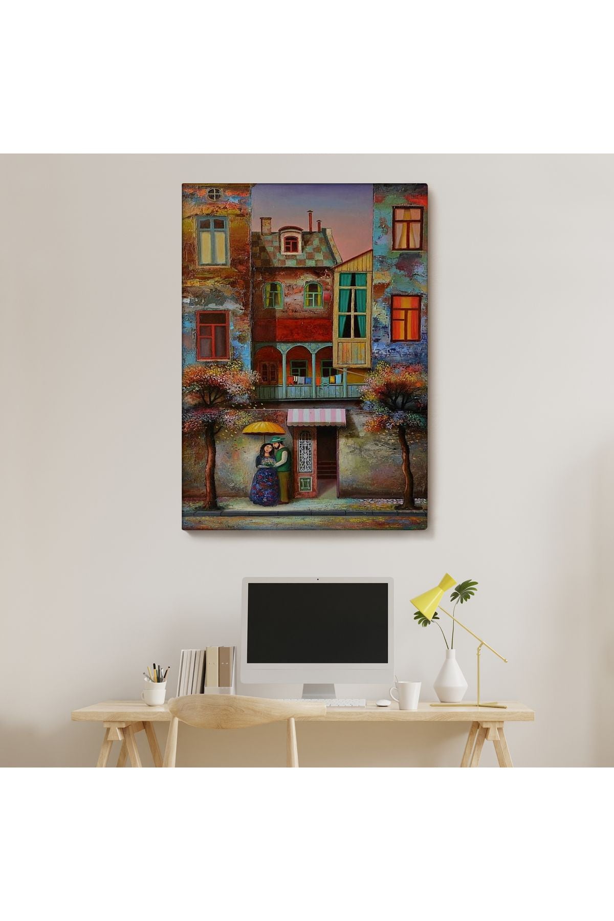 Aşık Çift Kanvas Duvar Tablosu-6046