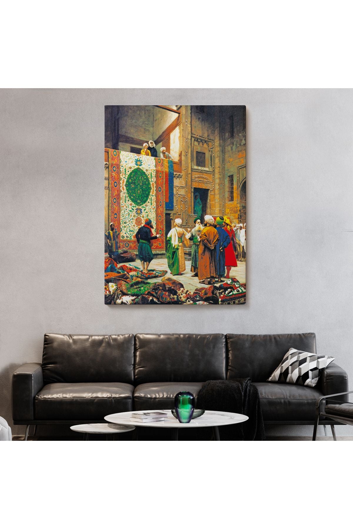 DB  Jean Leon Gerome Halı Tüccarı Duvar Tablosu-6452