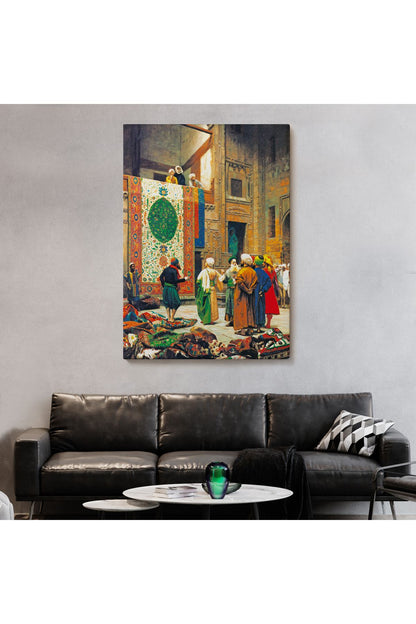 DB  Jean Leon Gerome Halı Tüccarı Duvar Tablosu-6452