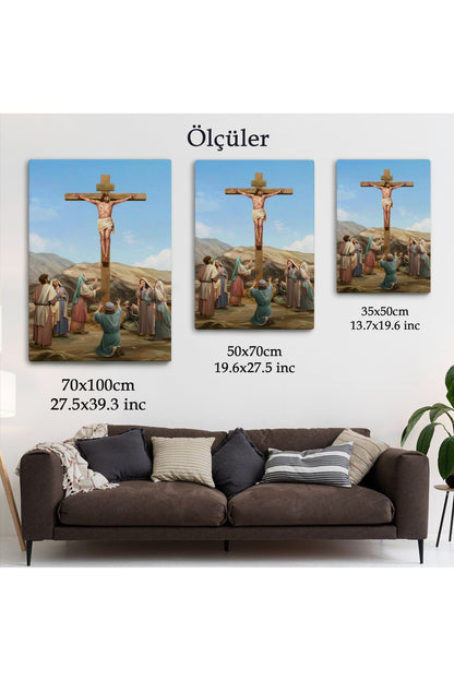 Isa'nın Çarmıha Gerilmesi Kanvas Tablo-5236