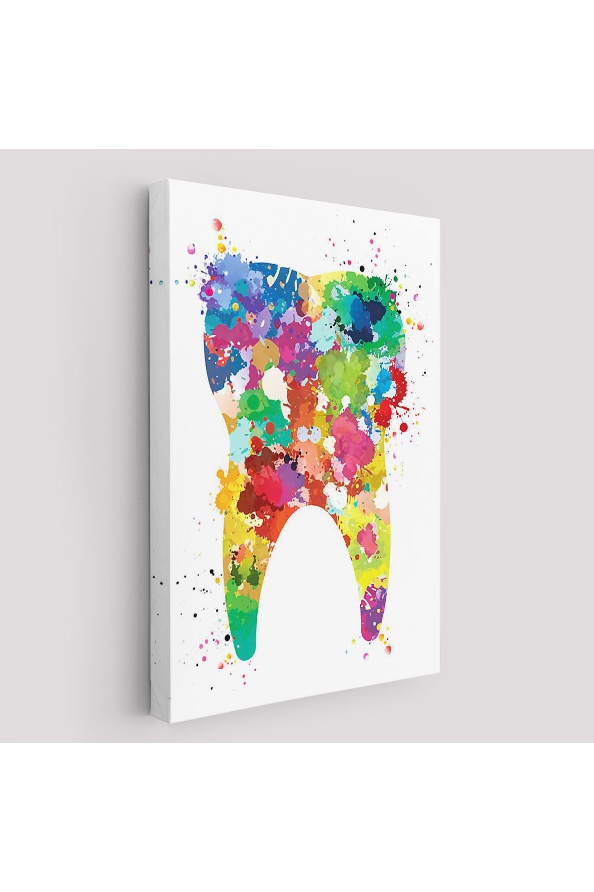 mdm 001seri Renkli Diş, Diş Hekimi Duvar Tablosu-6153
