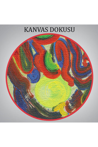 HG Renkli Kadın Modern Duvar Tablosu-6005