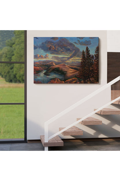 Yeryüzü ve Gökyüzü Duvar Tablosu-6581