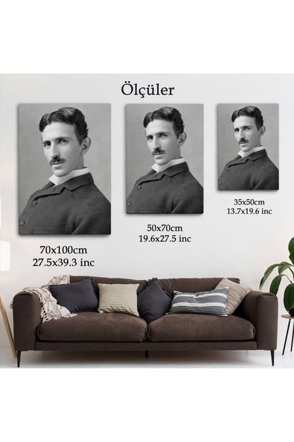 Nikola Tesla Dekoratif Duvar Tablosu-6172
