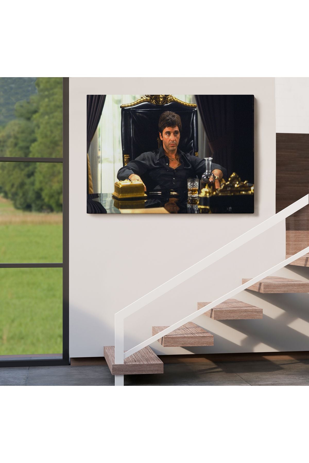 Scarface Alpacino İtalyan Mafya Kanvas Tablo-5137