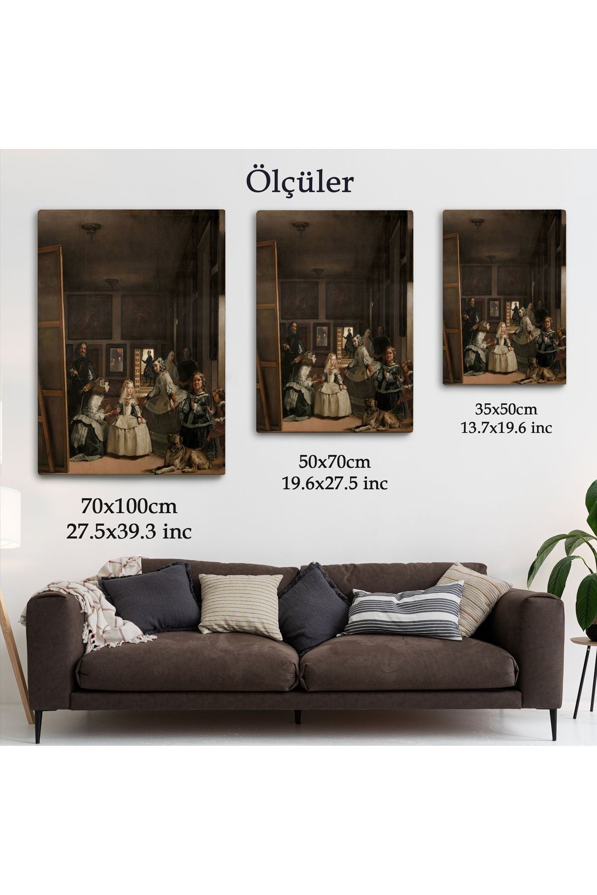 Özel Tasarım, Dekortif BaskıLas Meninas-Diego Velázquez Klasik Sanat Kanvas Tablo-5243